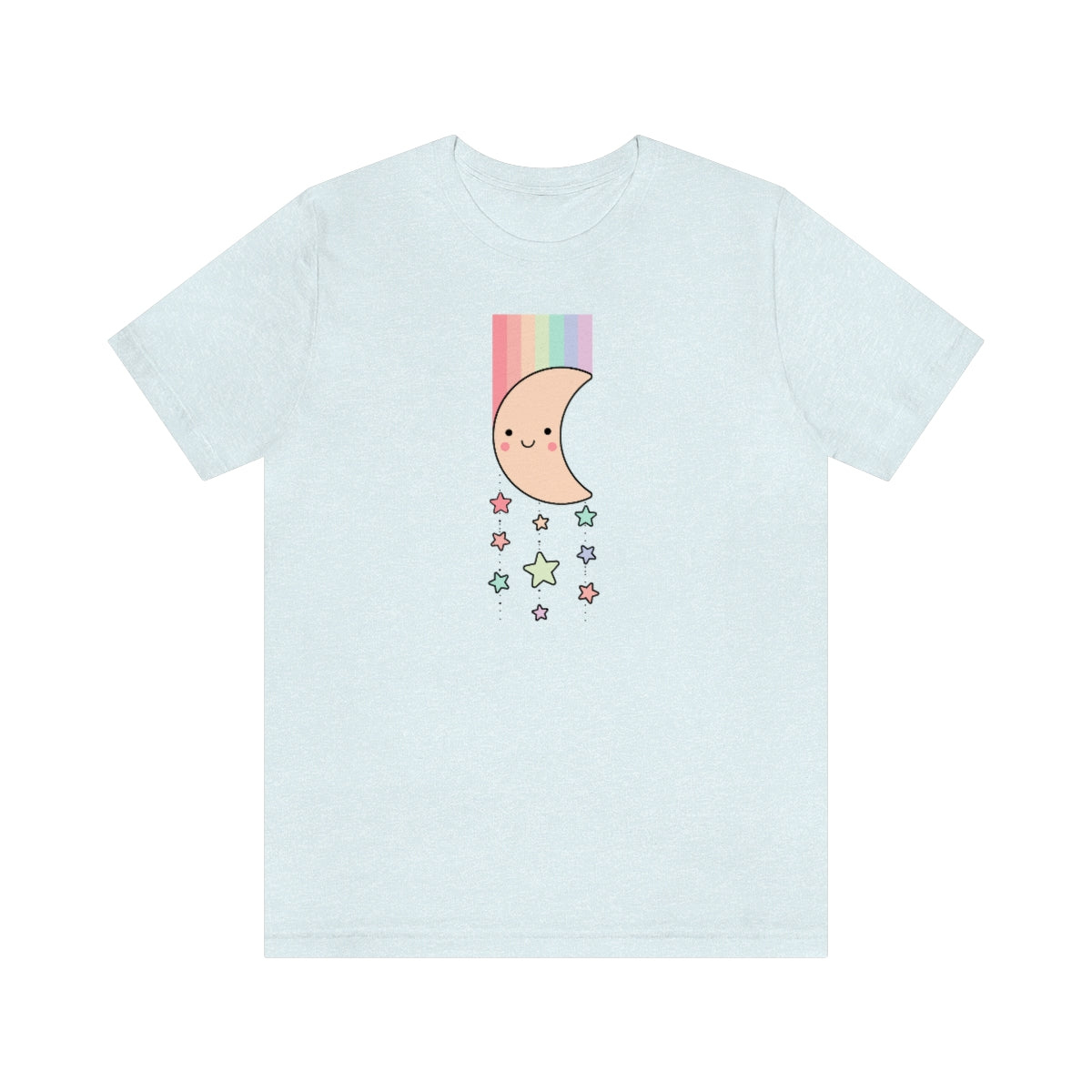Moon Rainbow Stars T-shirt, Teacher shirt, rainbow tee, Shooting stars t, inspirational shirt, fun tshirt