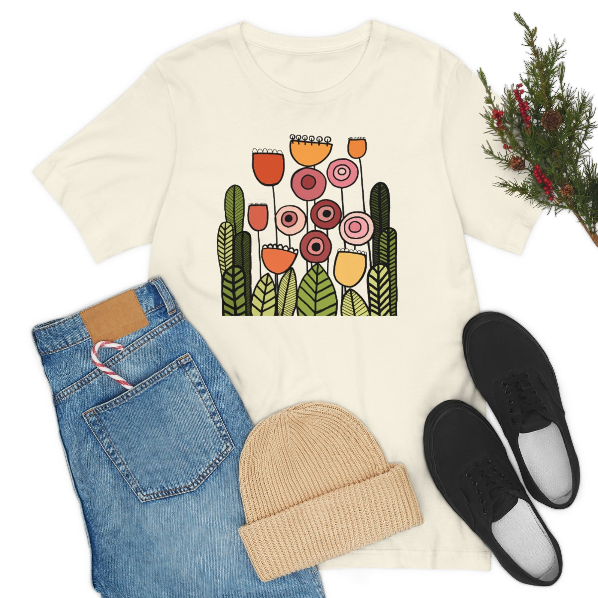 Vintage Botanical Flower T-shirt, Teacher flower shirt, Floral Flower tshirt, botony tee, nature shirt