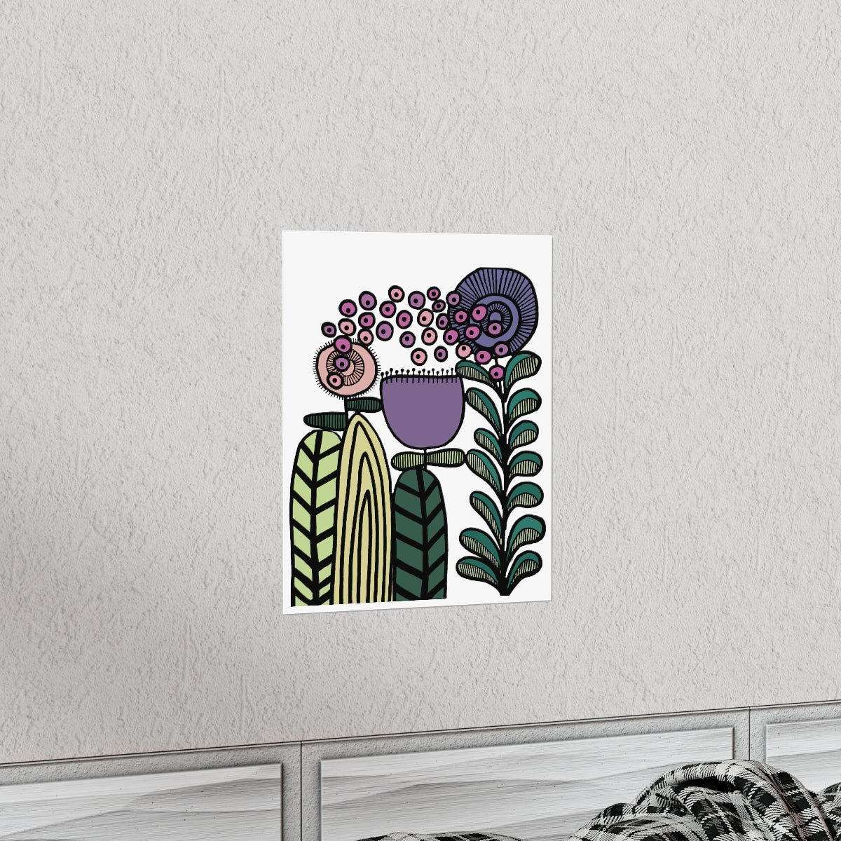 Vintage Lavender Flower Premium Matte vertical posters