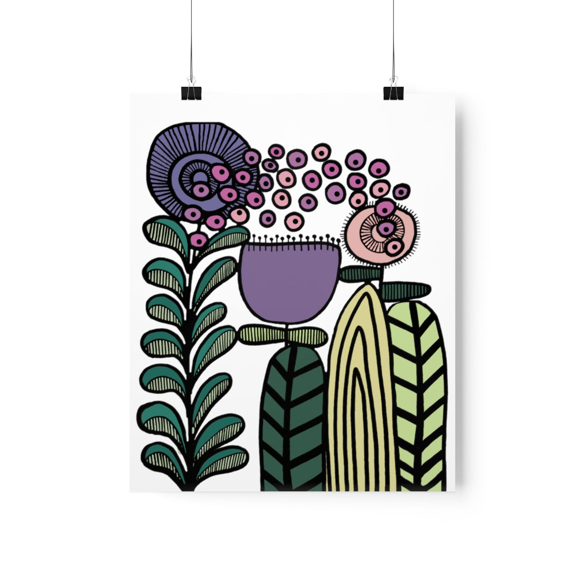 Vintage Lavender Flower Premium Matte vertical posters