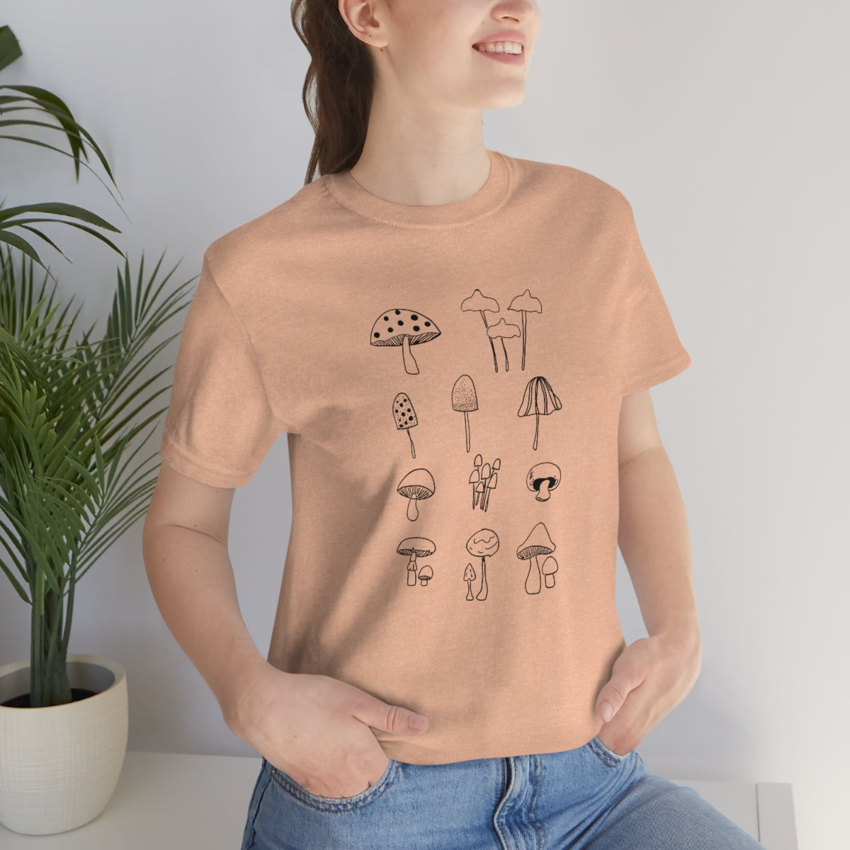 Mushroom T-shirt, Teacher flower shirt, Nature tshirt, wildflower shirt, montessori teach shirt