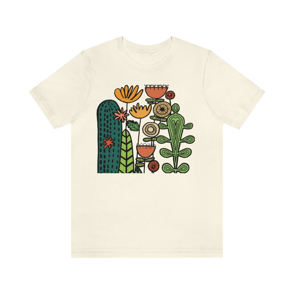 Botanical Flower T-shirt, Warm Desert Floral Tee, Teacher flower shirt, Floral Flower tshirt, wildflower shirt, montessori teach shirt