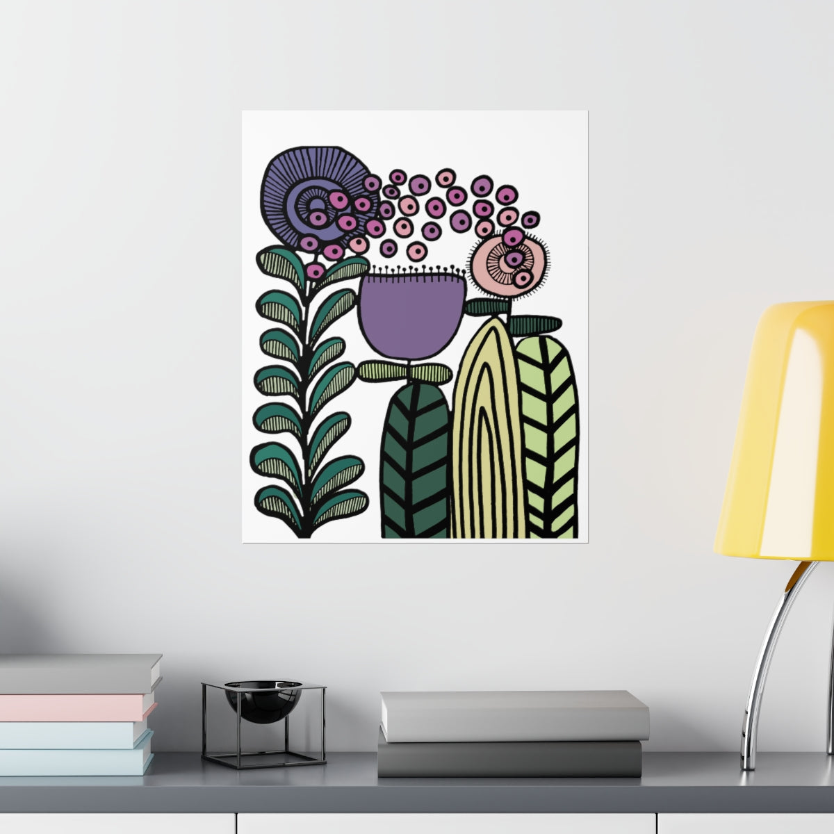 Vintage Lavender Flower Premium Matte vertical posters