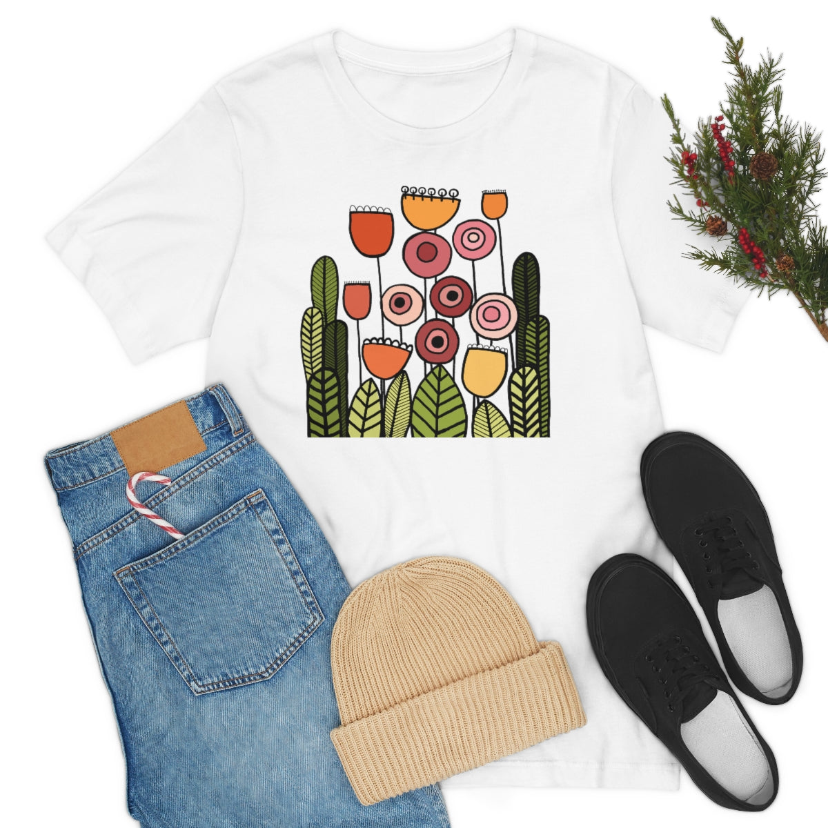 Vintage Botanical Flower T-shirt, Teacher flower shirt, Floral Flower tshirt, botony tee, nature shirt