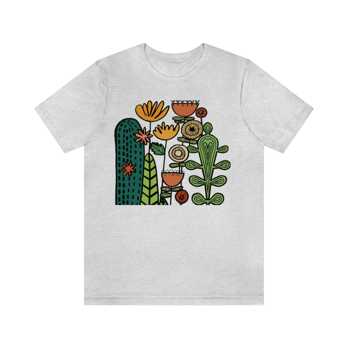 Botanical Flower T-shirt, Warm Desert Floral Tee, Teacher flower shirt, Floral Flower tshirt, wildflower shirt, montessori teach shirt