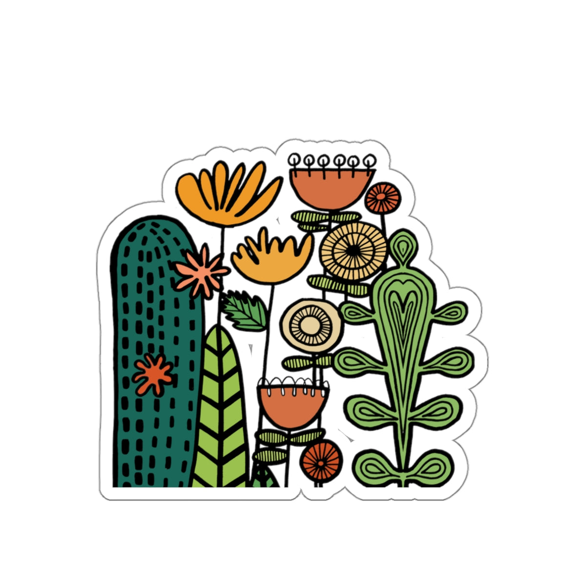 Die-Cut Stickers cactus