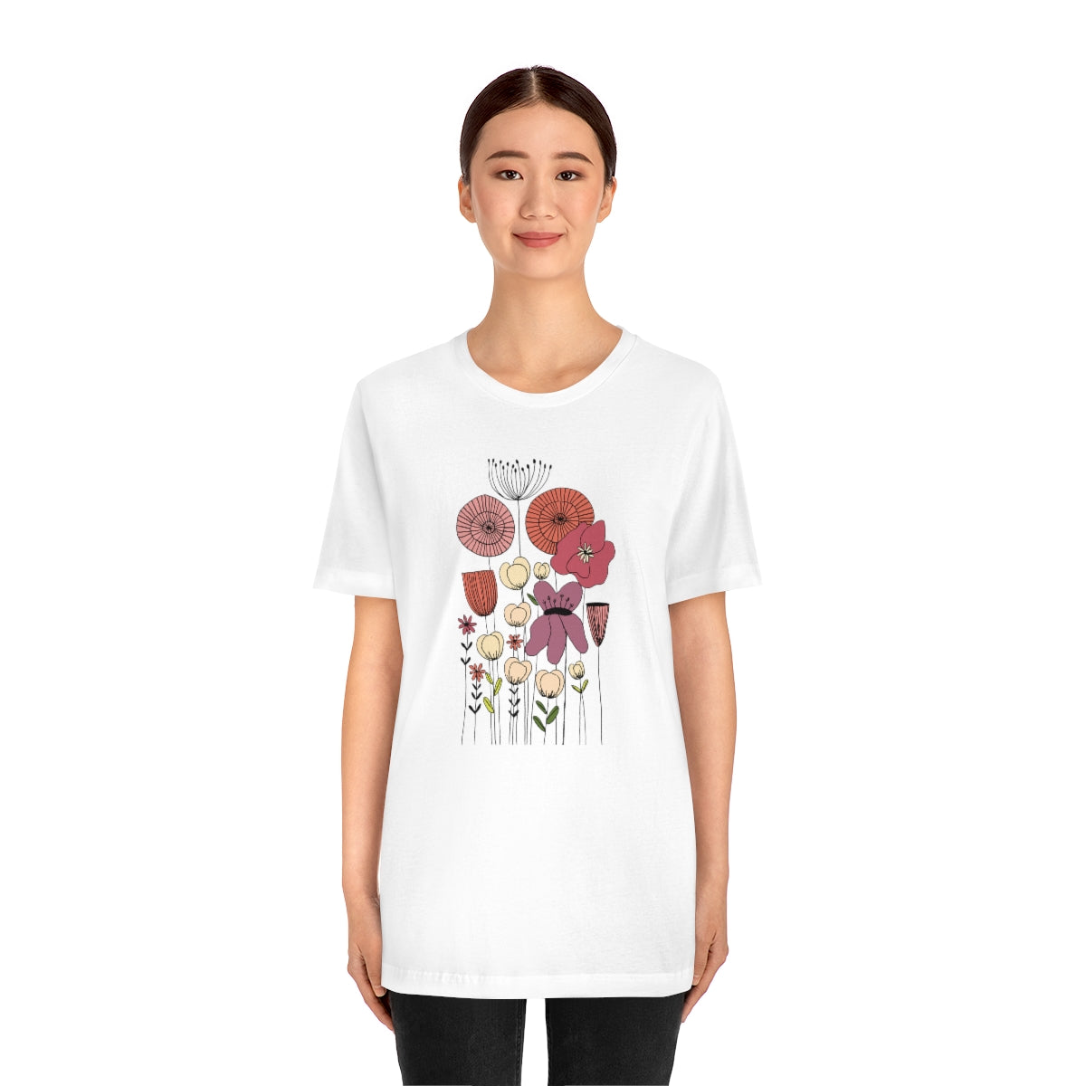 Vintage Botanical Flower T-shirt, Teacher flower shirt, Floral Flower tshirt, wildflower shirt, montessori tee, nature shirt