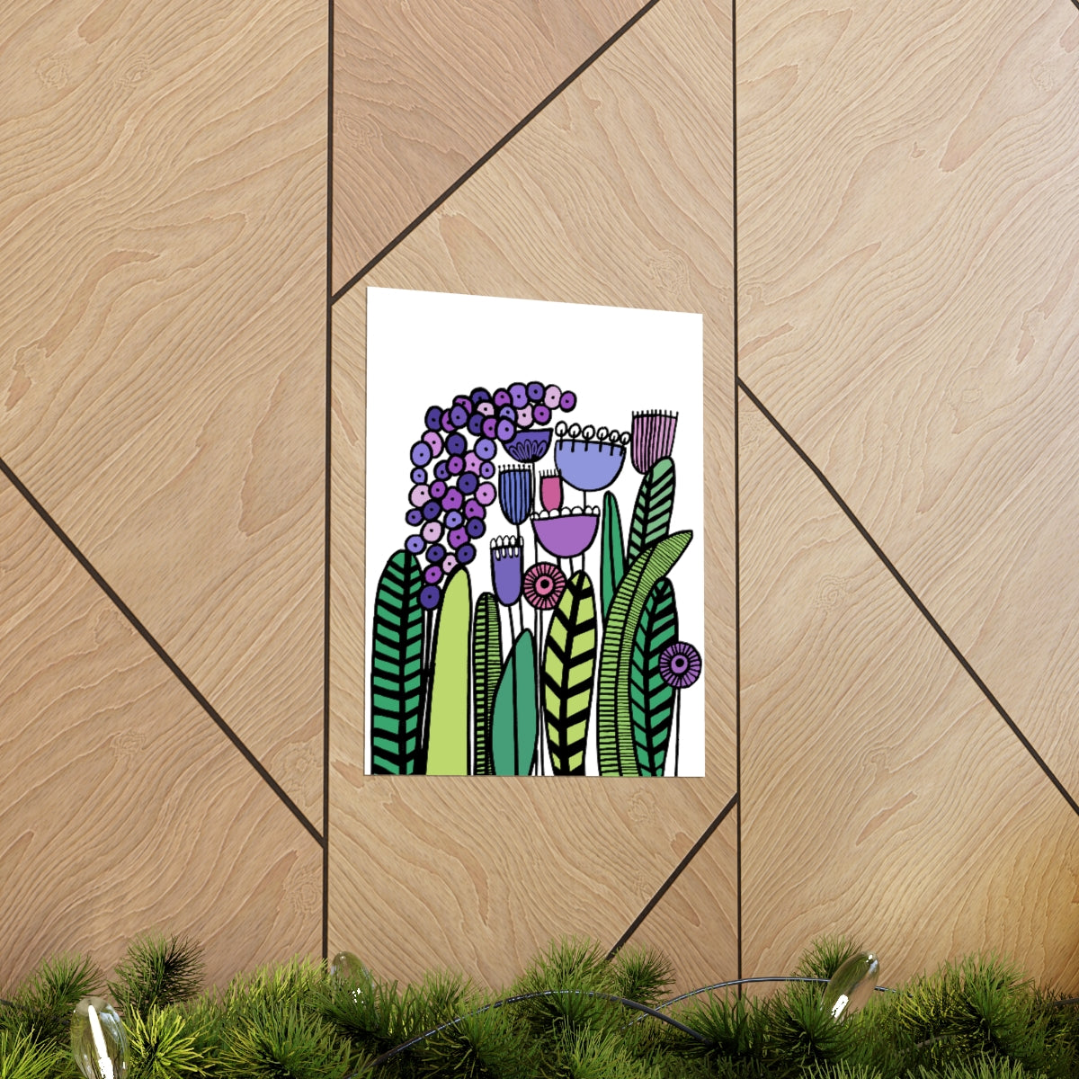 Vintage Purples Premium Matte vertical posters