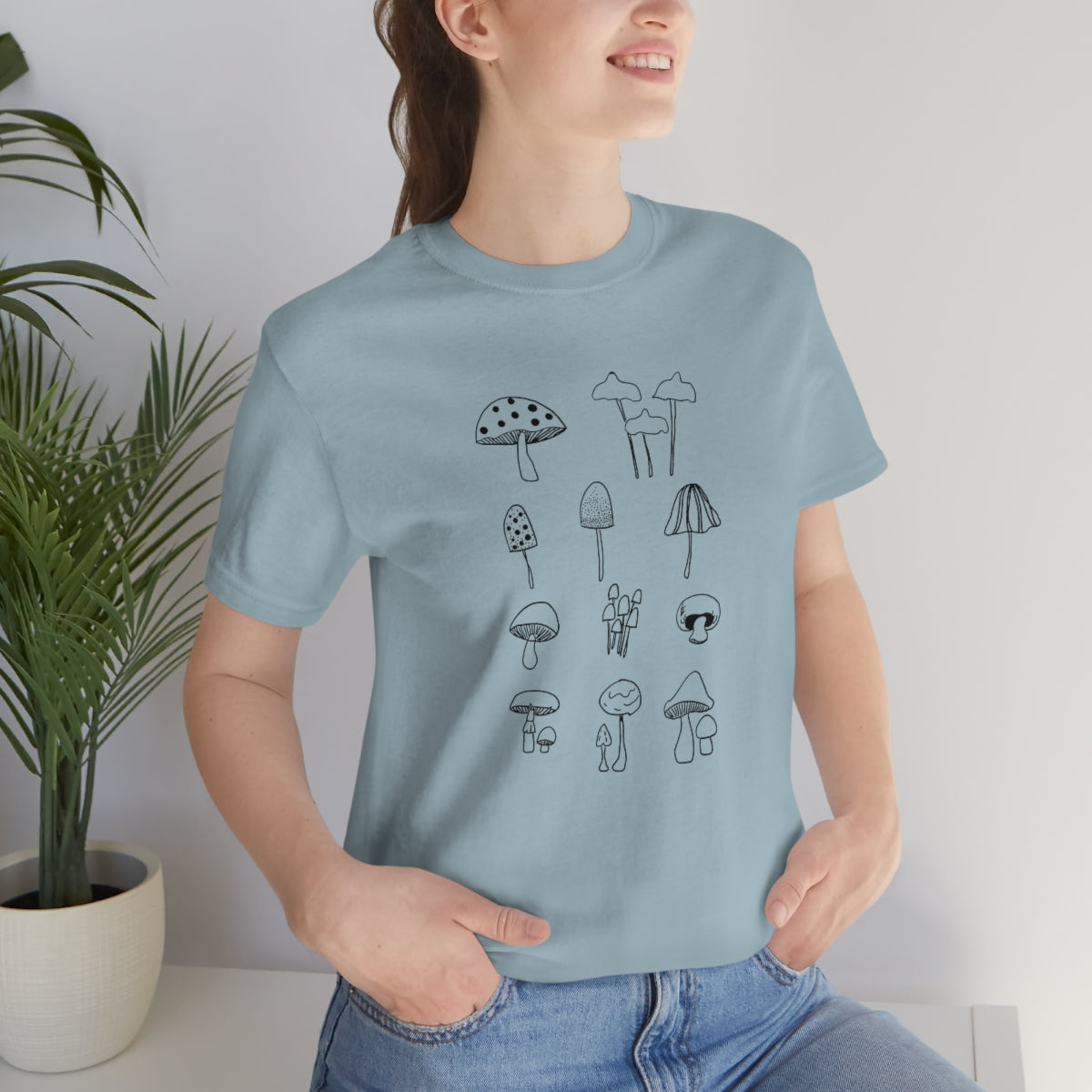 Mushroom T-shirt, Teacher flower shirt, Nature tshirt, wildflower shirt, montessori teach shirt
