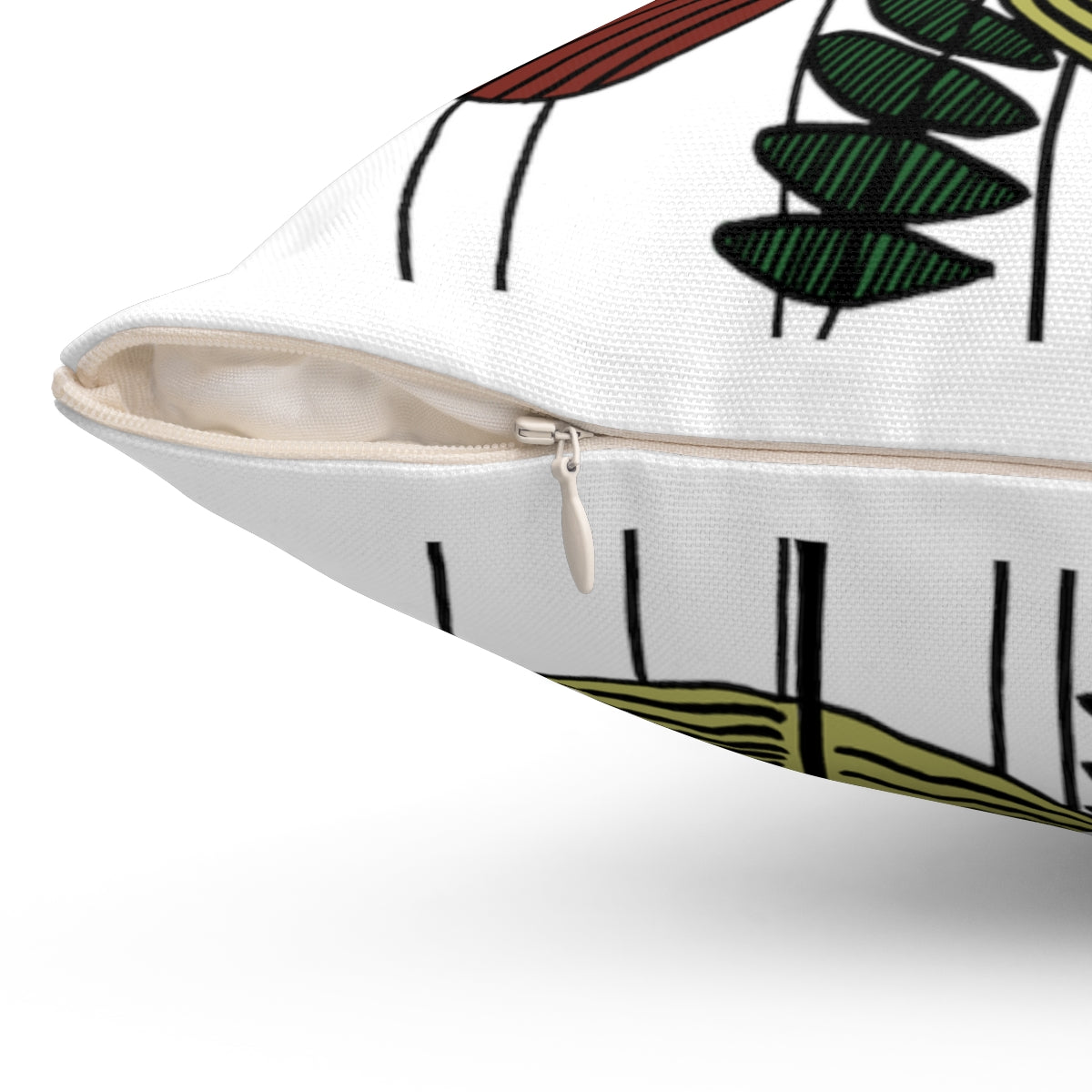 Vintage Flowers Desert Bliss Spun Polyester Square Pillow