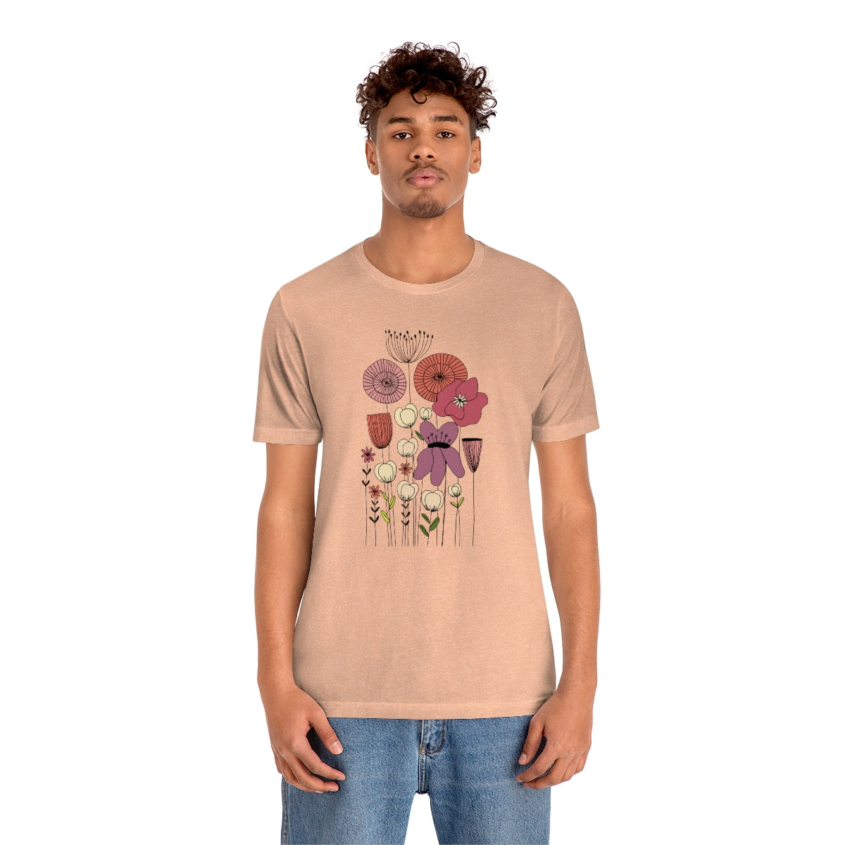 Vintage Botanical Flower T-shirt, Teacher flower shirt, Floral Flower tshirt, wildflower shirt, montessori tee, nature shirt