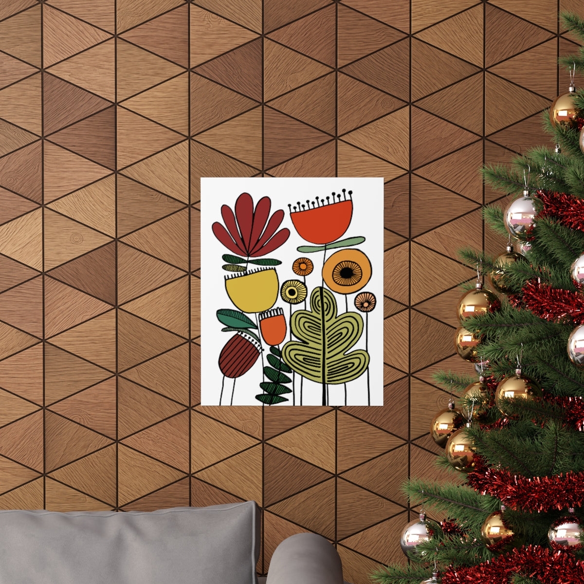 Vintage Flowers Desert Bliss Premium Matte vertical posters