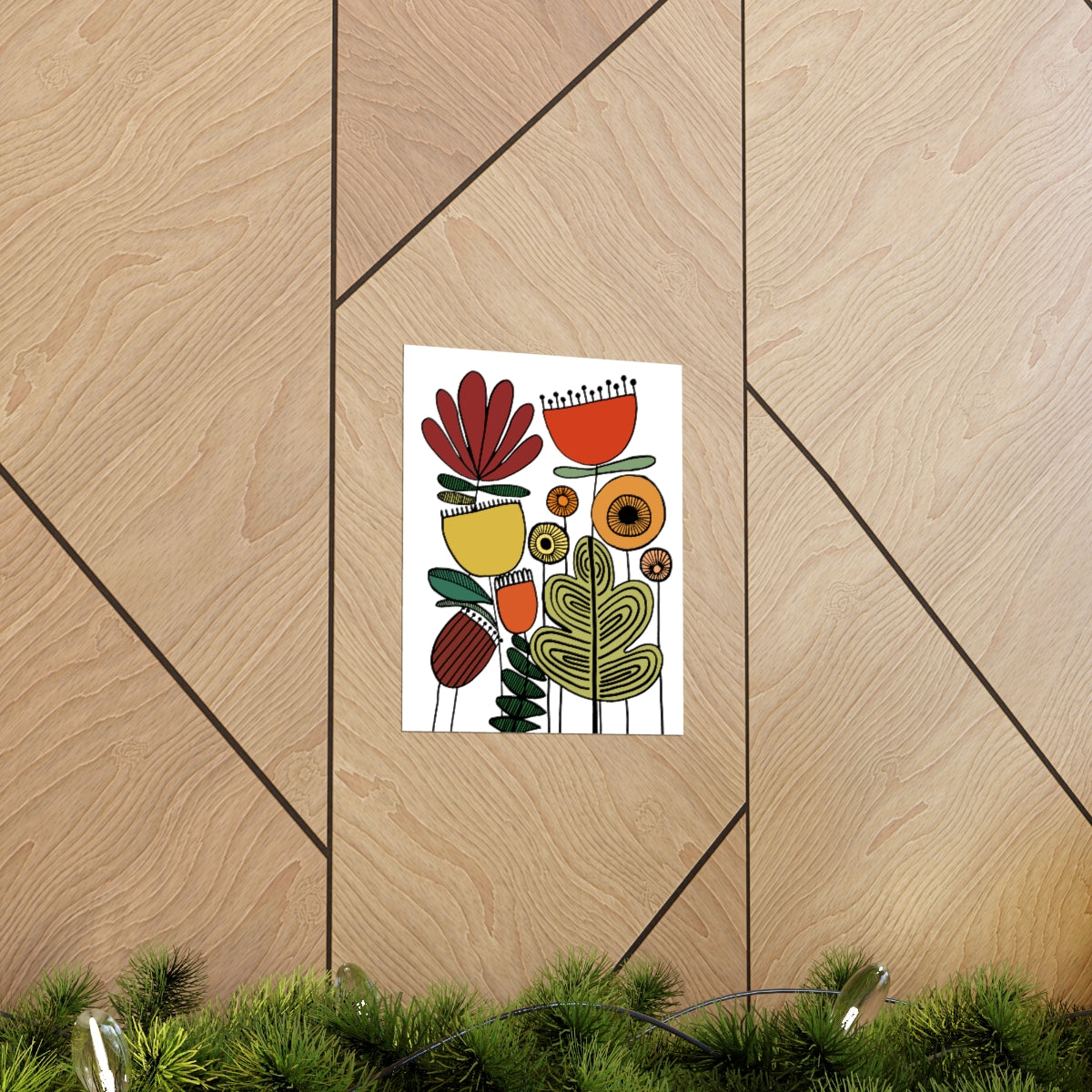 Vintage Flowers Desert Bliss Premium Matte vertical posters