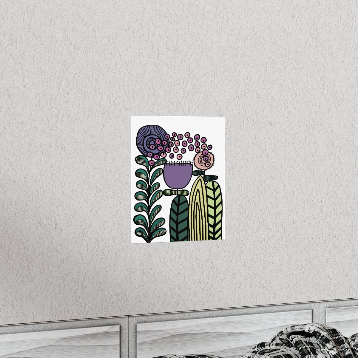 Vintage Lavender Flower Premium Matte vertical posters