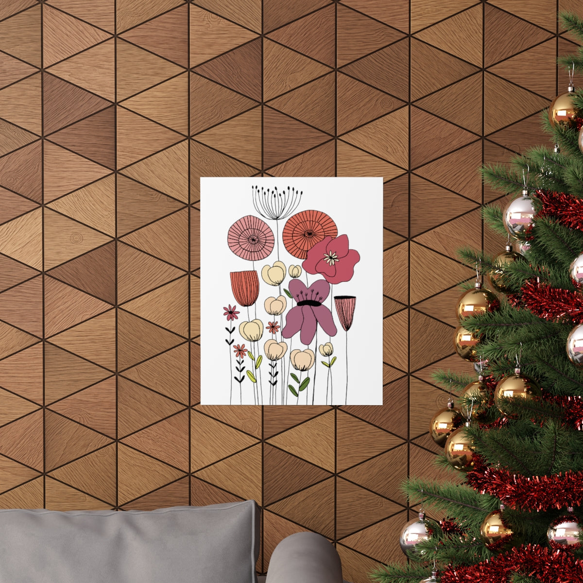 Vintage Wildflowers Premium Matte vertical posters