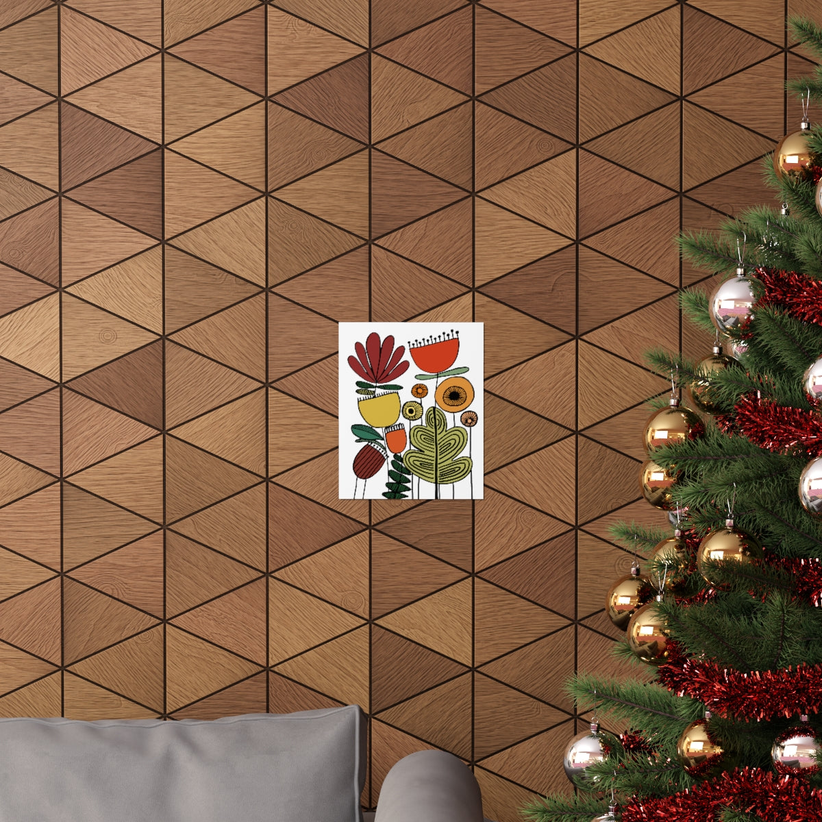 Vintage Flowers Desert Bliss Premium Matte vertical posters