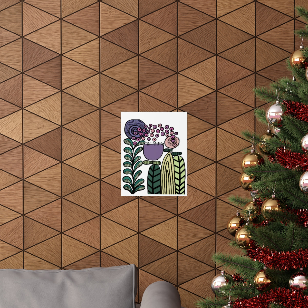 Vintage Lavender Flower Premium Matte vertical posters