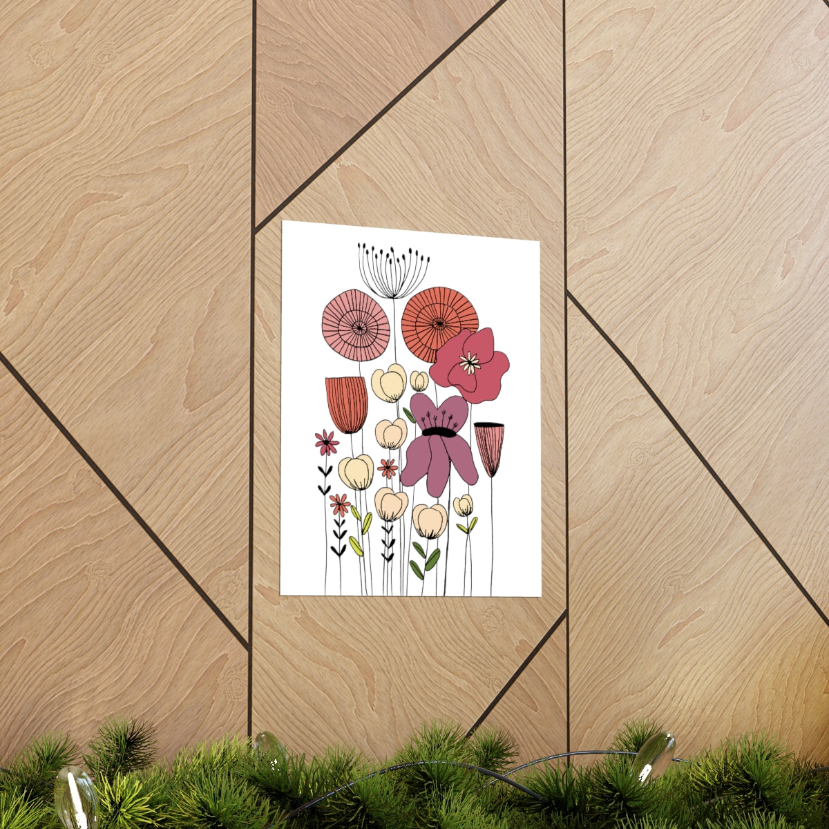 Vintage Wildflowers Premium Matte vertical posters