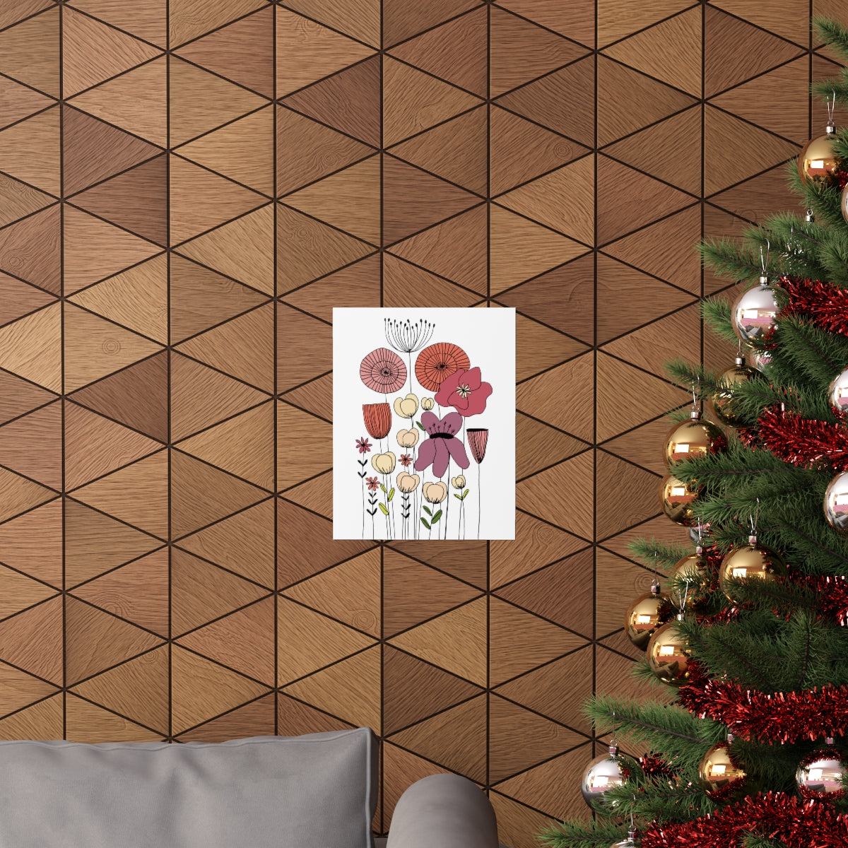 Vintage Wildflowers Premium Matte vertical posters