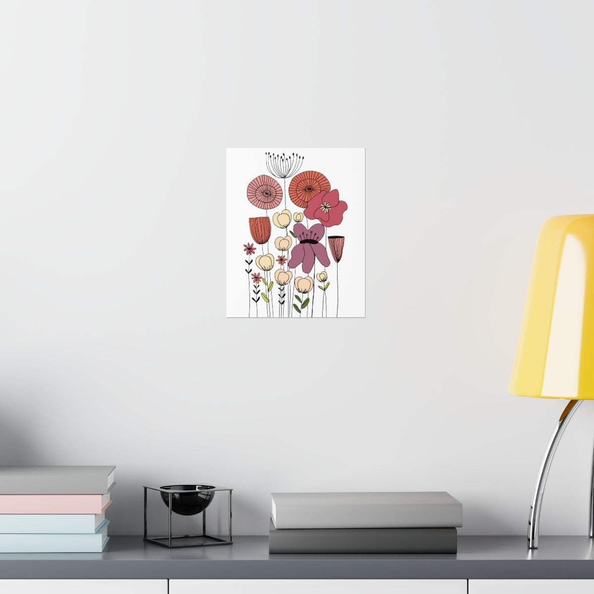 Vintage Wildflowers Premium Matte vertical posters