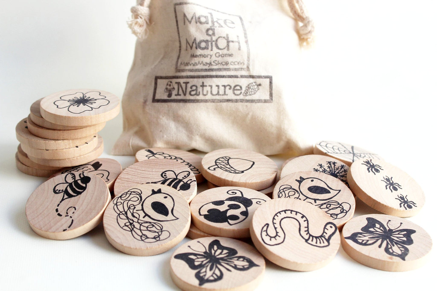 Learning Toy - Make A Match - Toddler - Nature