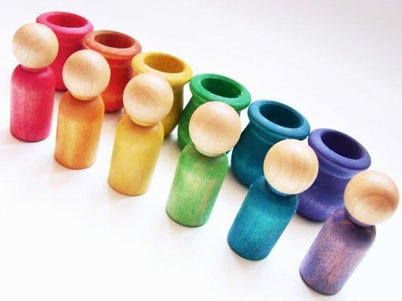 Wooden Toy - Little People Rainbow World